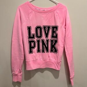 Y2K PINK Victoria's Secret Bright Pink Crewneck